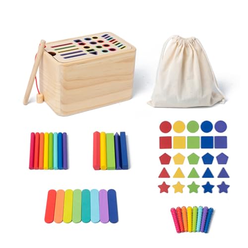 YIGZYCN Holzsortierkiste Für Babys Und Kleinkind Um Farben Und Formen Zu Lernen Die Die Frühe Kognitive Entwicklung Fördern YIGZYCN Holzsortierkiste Für Babys Und Kleinkind Um Farben Und Formen Zu Lernen Die Die Frühe Kognitive Entwicklung Fördern von YIGZYCN