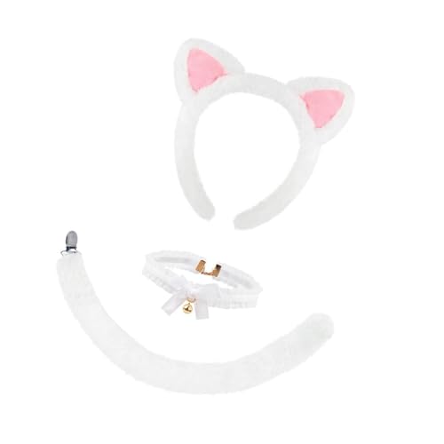 YIGZYCN Katzenkostüm-Set, Ohren, Schwanz, Choker, Tutu, Rock, Tier-Kostüm, Zubehör für Kinder, Mädchen, Halloween, Cosplays, Requisiten YIGZYCN Katzenkostüm-Set, Ohren, Schwanz, Choker, Tutu, Rock, Tier-Kostüm, Zubehör für Kinder, Mädchen, Halloween, Cosplays, Requisiten von YIGZYCN