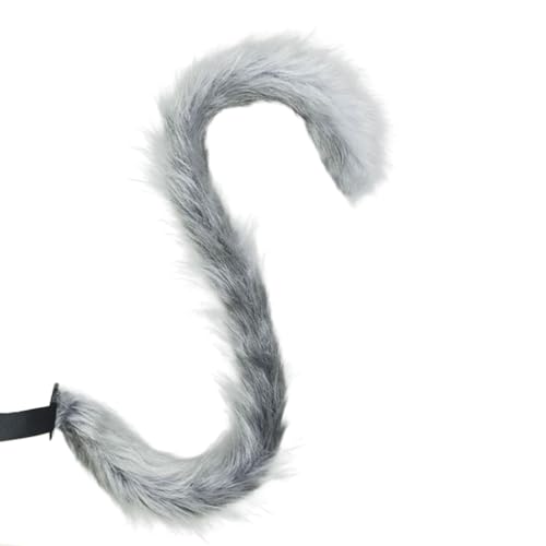 YIGZYCN Katzenschwanz-Kostüm, pelziger Katzenschwanz, Katzenohren-Stirnband, Halloween-Cosplay-Zubehör YIGZYCN Katzenschwanz-Kostüm, pelziger Katzenschwanz, Katzenohren-Stirnband, Halloween-Cosplay-Zubehör von YIGZYCN