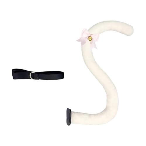 YIGZYCN Kitten Cosplay Kostüm Ohrstirnband Bowknot Schwanz Für Frauen Mädchen Halloween Rollenspiele Outfitzubehör von YIGZYCN