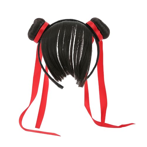 YIGZYCN Lustiges Necha-Stirnband, Haarknoten, Hunde-Party-Perücke, Kopfbedeckung, Rollenspiel, Halloween-Kostüm, Haarreifen, Katzen, Foto-Hut von YIGZYCN