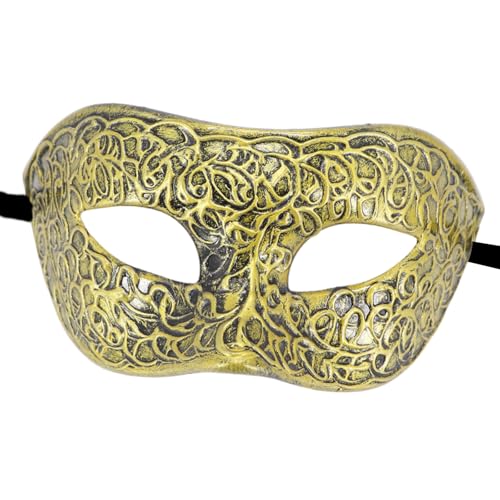 YIGZYCN Maskerades Venezianer-Party, Halloween-Kostüm, Karneval für Herren, halbes Gesicht, Geschenke YIGZYCN Maskerades Venezianer-Party, Halloween-Kostüm, Karneval für Herren, halbes Gesicht, Geschenke von YIGZYCN