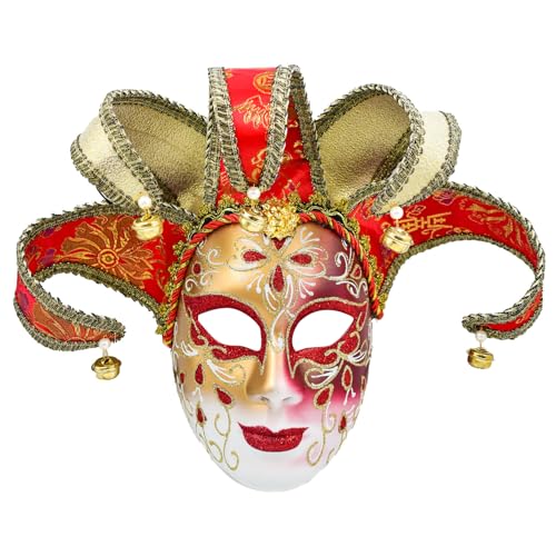 YIGZYCN Masquerade Maske Venezianer Comedy Maske Jesters Cosplay Exquisite Wanddekorationen Für Carnivals Halloween Party von YIGZYCN