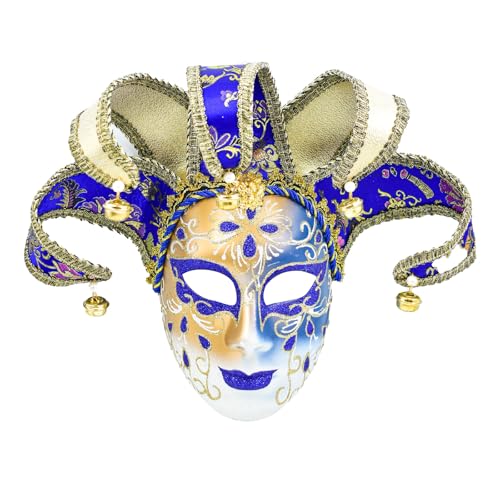 YIGZYCN Masquerade Maske Venezianer Comedy Maske Jesters Cosplay Exquisite Wanddekorationen Für Carnivals Halloween Party von YIGZYCN