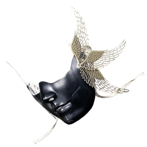 YIGZYCN Mechanische Maske mit Flügeln, Halbgesichtsmaske für Männer und Frauen YIGZYCN Mechanische Maske mit Flügeln, Halbgesichtsmaske für Männer und Frauen von YIGZYCN