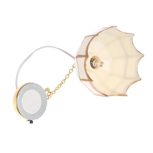 YIGZYCN Miniatur 1/12 Skala Gold Deckenleuchte Kronleuchter Für Dollhouses Interiors Dekoratives Zubehör Displatzmodelllampe von YIGZYCN