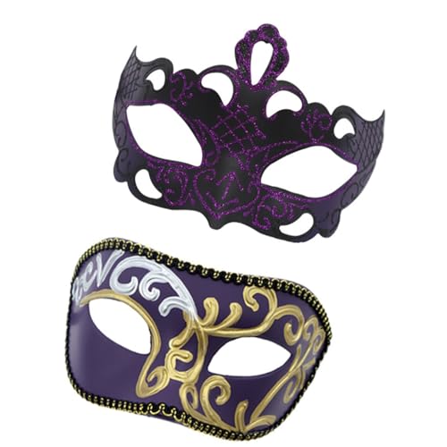 YIGZYCN Paar-Maskenmaske für Männer und Frauen, Halloween, Hochzeit, Halbgesichtsmaske YIGZYCN Paar-Maskenmaske für Männer und Frauen, Halloween, Hochzeit, Halbgesichtsmaske von YIGZYCN