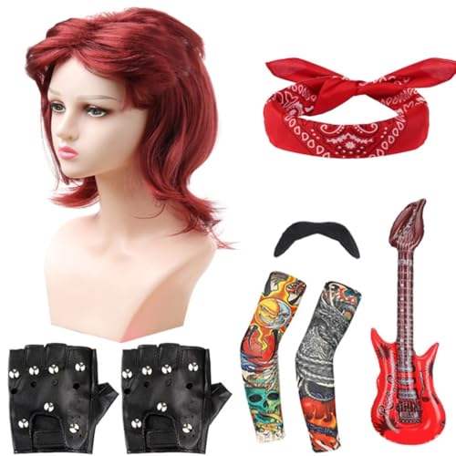YIGZYCN Rocker-Kostüm-Zubehör, Gothic-Kostüm für Herren, Kinder, Jungen, Mädchen von YIGZYCN