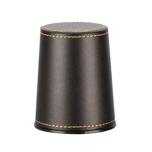 YIGZYCN Ruhige PU Leder Straight Dices Cup Shaker Stummschalter Dices Cups Trinkspiel Unterhaltung Dices Cup Spiel Vorräte Dauern von YIGZYCN