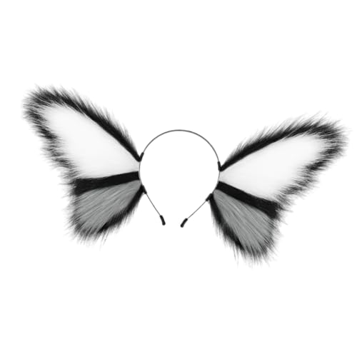 YIGZYCN Schmetterling Stirnband Plüsch Tier Ohren Haarband Elfenohren Haarschmuck Weihnachten Halloween Party Cosplay Kostüme von YIGZYCN