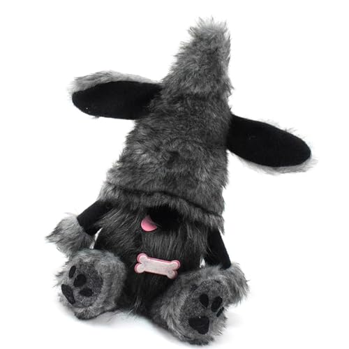 YIGZYCN Schwarze Hund Figure Plüschpuppen Skandinavische Schwedische Tomte Welpenfigur Für Animes Fan and Homes Office Dekoration von YIGZYCN