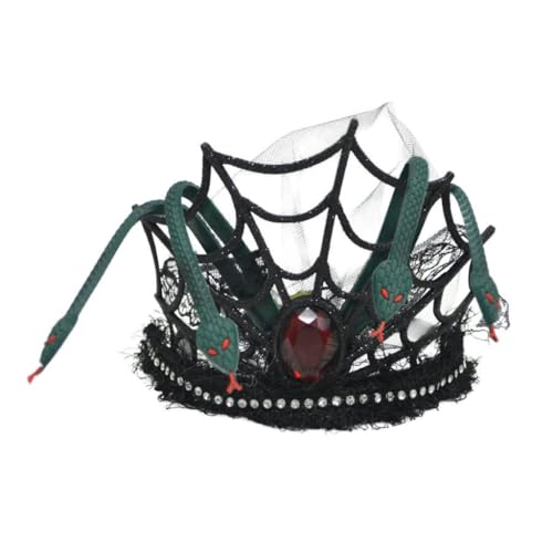 YIGZYCN Schwarzer Haarreif mit Schlangen-Strasssteinen, perfekt für Halloween und Maskeraden YIGZYCN Schwarzer Haarreif mit Schlangen-Strasssteinen, perfekt für Halloween und Maskeraden von YIGZYCN