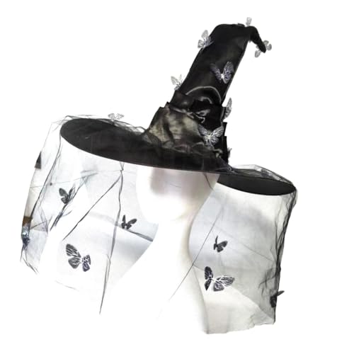 YIGZYCN Schwarzer Zaubererhut Halloween Hexenhut Cosplay Hexenhut Party Kostüm Zauberer Hut YIGZYCN Schwarzer Zaubererhut Halloween Hexenhut Cosplay Hexenhut Party Kostüm Zauberer Hut von YIGZYCN