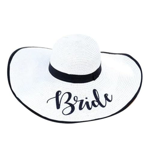 YIGZYCN Sonnenhut mit breiter Krempe, für Strand, Urlaub, Junggesellinnenabschied, Kopfschmuck YIGZYCN Sonnenhut mit breiter Krempe, für Strand, Urlaub, Junggesellinnenabschied, Kopfschmuck von YIGZYCN