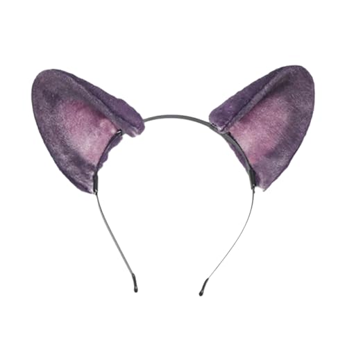 YIGZYCN Tier-Cosplay-Kostüm, Kunstpelze, Wolf, Katzen, Füchse, flauschiger Schwanz, Katzen, Ohren, Stirnbänder, Halloween-Party, Kostümzubehör von YIGZYCN