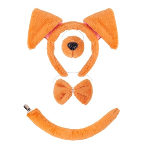 YIGZYCN Tierkostüme, Hundeohren, Stirnband, Schwanz, Tutu, Rock für Halloween, Cosplay, Party YIGZYCN Tierkostüme, Hundeohren, Stirnband, Schwanz, Tutu, Rock für Halloween, Cosplay, Party von YIGZYCN