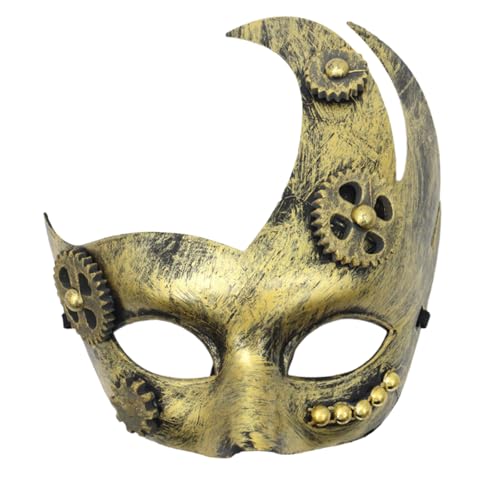 YIGZYCN Unisex Gezackte Maskerade Masken Cosplay Maske Sterevunk Halbe Gesichtsmaske Für Carnivals Halloween Dress Up Party Geschenke YIGZYCN Unisex Gezackte Maskerade Masken Cosplay Maske Sterevunk Halbe Gesichtsmaske Für Carnivals Halloween Dress Up Party Geschenke von YIGZYCN