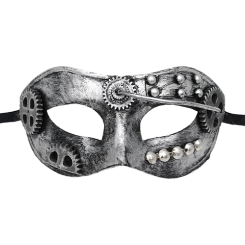 YIGZYCN Unisex gezackte Maskerade Maske Cosplay Maske Steampunk Halbgesichtsmaske für Karneval Halloween Dress Up Party Maske Geschenke YIGZYCN Unisex gezackte Maskerade Maske Cosplay Maske Steampunk Halbgesichtsmaske für Karneval Halloween Dress Up Party Maske Geschenke von YIGZYCN