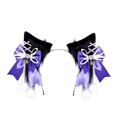 YIGZYCN Wolfsohr-Stirnband, Wolfsschwanz, Kostüm, pelziges Ohr-Stirnband, pelziger Schwanz, Halloween, Cosplay, Zubehör für Damen, Maskerade YIGZYCN Wolfsohr-Stirnband, Wolfsschwanz, Kostüm, pelziges Ohr-Stirnband, pelziger Schwanz, Halloween, Cosplay, Zubehör für Damen, Maskerade von YIGZYCN