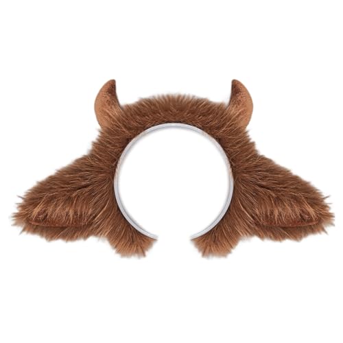 YIGZYCN Yakohren Stirnband mit Yakschwanz Tier Yak Kostüm Set Halloween Cosplay Kostüm YIGZYCN Yakohren Stirnband mit Yakschwanz Tier Yak Kostüm Set Halloween Cosplay Kostüm von YIGZYCN