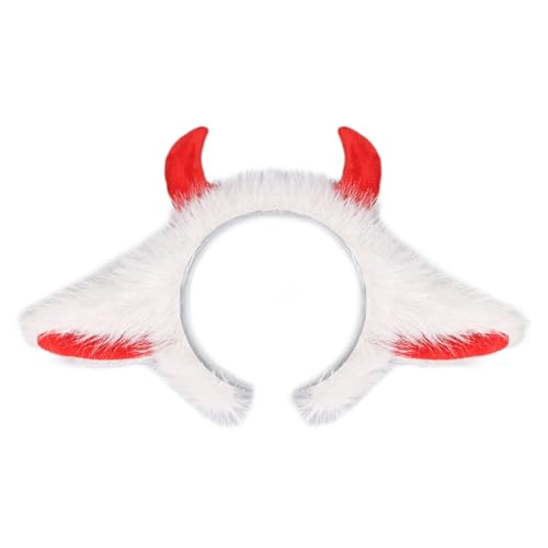 YIGZYCN Yakohren Stirnband mit Yakschwanz Tier Yak Kostüm Set Halloween Cosplay Kostüm von YIGZYCN