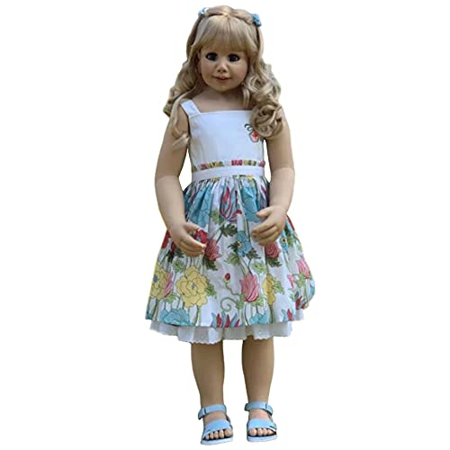 YIHANGG 39 Zoll Reborn Kleinkindpuppe Prinzessin Mädchen Spielzeug Wie Echte 3-jährige Größe 100cm Modell Für Kinderkleidung Große Anziehpuppe Baby Geschenk YIHANGG 39 Zoll Reborn Kleinkindpuppe Prinzessin Mädchen Spielzeug Wie Echte 3-jährige Größe 100cm Modell Für Kinderkleidung Große Anziehpuppe Baby Geschenk von YIHANGG