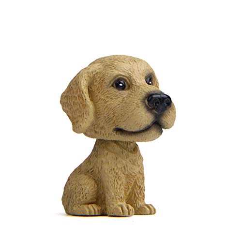 YIHANSS Mini 3D -Auto -Armaturenbrett -Spielzeug -Auto -Ornament Nicken Hunde Schüttler Kopf Bobblehead Puppy Automatische Zubehör Innerndekoration Geschenk (Farbname: 002) von YIHANSS