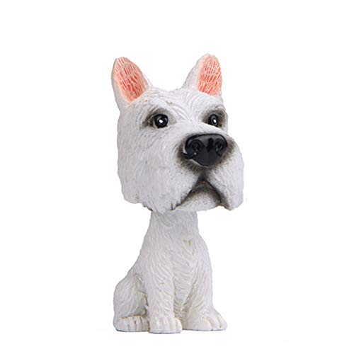 YIHANSS Mini 3D -Auto -Armaturenbrett -Spielzeug -Auto -Ornament Nicken Hunde Schüttler Kopf Bobblehead Puppy Automatische Zubehör Innerndekoration Geschenk (Farbname: 002) von YIHANSS