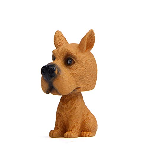 YIHANSS Mini 3D -Auto -Armaturenbrett -Spielzeug -Auto -Ornament Nicken Hunde Schüttler Kopf Bobblehead Puppy Automatische Zubehör Innerndekoration Geschenk (Farbname: 002) von YIHANSS