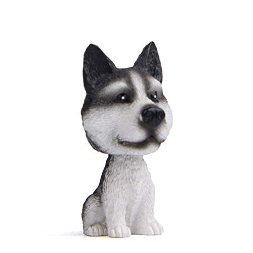 YIHANSS Mini 3D -Auto -Armaturenbrett -Spielzeug -Auto -Ornament Nicken Hunde Schüttler Kopf Bobblehead Puppy Automatische Zubehör Innerndekoration Geschenk (Farbname: 002) von YIHANSS