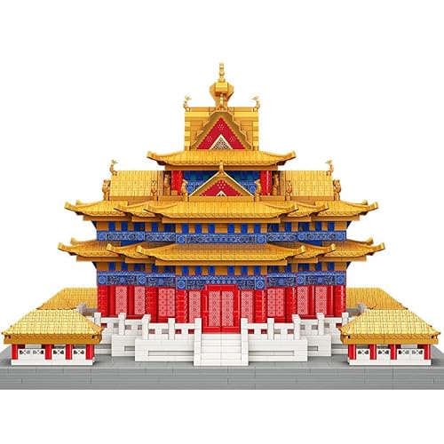 YILETKC Chinesische Architektur Baustein, 4601 Teile Eckturm der Verbotenen Stadt Mini-Bausteine Klemmbausteine Häuser Modell, Modulares Architektur Spielzeug Geschenk für Kinder und Erwachsene YILETKC Chinesische Architektur Baustein, 4601 Teile Eckturm der Verbotenen Stadt Mini-Bausteine Klemmbausteine Häuser Modell, Modulares Architektur Spielzeug Geschenk für Kinder und Erwachsene von YILETKC