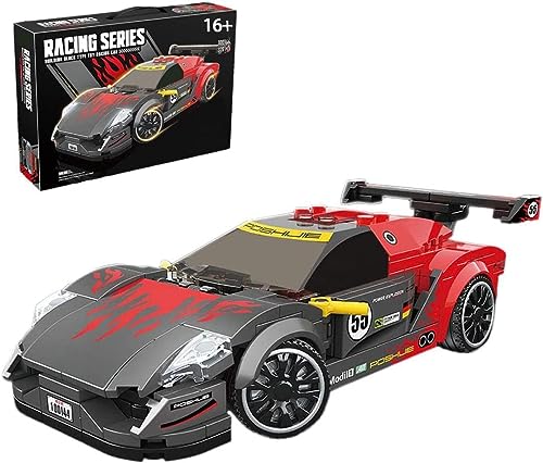 YILETKC Technik Rennwagen Bausatz für Porsche 918 SRS, 329Teile DIY Sportwagen Modell Bausteine Bausatz Klemmbausteine, Sportwagen Modell Bauset Auto Spielzeug Geschenk für Kinder und Erwachsene von YILETKC