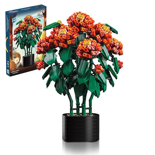YILETKC Blumenstrauß Bausteine Bausatz, 1614 Teile Wandelröschen Kunstblumen Bauklötze Modellbausätze, DIY Blumenstrauß Bausteine Modellbausatz Geschenk für Kinder und Erwachsene YILETKC Blumenstrauß Bausteine Bausatz, 1614 Teile Wandelröschen Kunstblumen Bauklötze Modellbausätze, DIY Blumenstrauß Bausteine Modellbausatz Geschenk für Kinder und Erwachsene von YILETKC