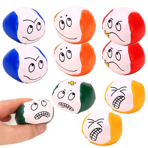 YIMINI 10er Set Jonglierbälle für Anfänger & Profis - 6 Bunte Mini Beanbags (Kinder & Erwachsene) - Ideal für Jonglier-Training, Zirkus-Party & Geschicklichkeitsspiele von YIMINI