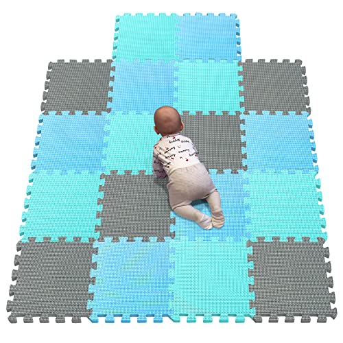 YIMINYUER® 18 Teilige (30cm×30cm×1cm Einzelstück), Puzzlematten Baby, Puzzlematte Spielmatte, Babys Puzzle Matten, Kinder Spielmatten R07R08R12G301018 von YIMINYUER