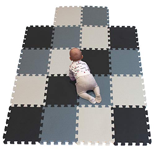 YIMINYUER Puzzlematte für Babys und Kinder, Spielteppich Spielmatte Lernteppich Kinderspielteppich Schaumstoffmatte Matte bunt Schwarz Beige Grau R04R10R12G301018 von YIMINYUER