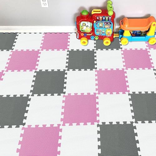 YIMINYUER® 25 Teilige (30cm×30cm×1cm Einzelstück), Puzzlematten Baby, Puzzlematte Spielmatte, Babys Puzzle Matten, Kinder Spielmatten R01R03R12G301025 von YIMINYUER