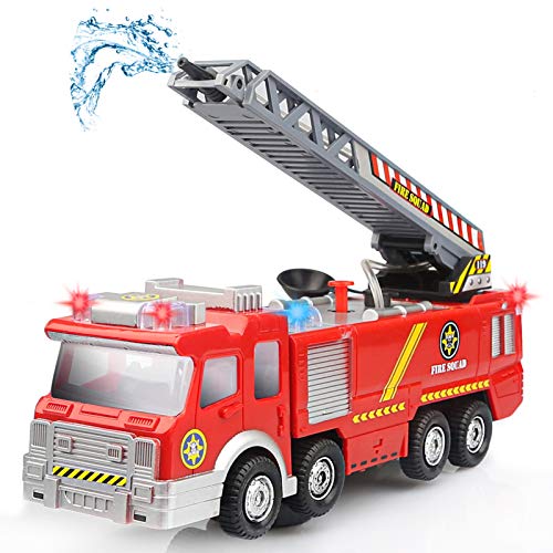 YIMORE Feuerwehrauto Spielzeug Elektrisches Spiel Fahrzeug Go Aktions Auto für Kinder 6+ Jahre von Sanlebi