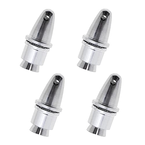 YINETTECH Wellenmotor Propeller Adapter Halter Aluminium für Drehzahlregler Elektromotor Zubehör 4 Stück 3,17 mm von YINETTECH