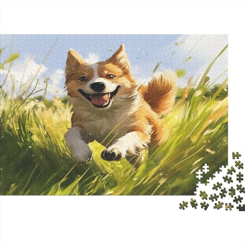 Akita Hund 1000 Teile,Impossible Puzzle,Geschicklichkeitsspiel Für Die Ganze Familie, Erwachsenen Puzzlespiel Puzzel 1000pcs (75x50cm) von YINNDKSOK