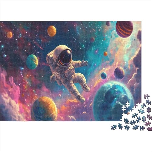 Astronaut Puzzlespiel 1000 Teile Puzzle Für Erwachsene Und Kinder Ab 14 Jahren, Puzzle-Motiv Erwachsenen Puzzlespiel Puzzel 1000pcs (75x50cm) von YINNDKSOK