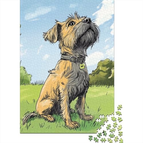 Schnauzer Puzzle 1000 Teile Schwer Puzzle Spielzeug Lernspiel Impossible Herausforderung Spielzeug Für Erwachsene Und Kinder Ab 14 Jahren 1000pcs (75x50cm) von YINNDKSOK