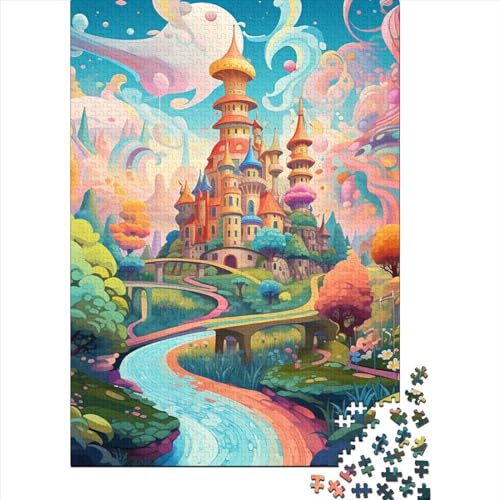 Wunderland Puzzle 1000 Teile Schwer Puzzle Spielzeug Lernspiel Impossible Herausforderung Spielzeug Für Erwachsene Und Kinder Ab 14 Jahren 1000pcs (75x50cm) von YINNDKSOK