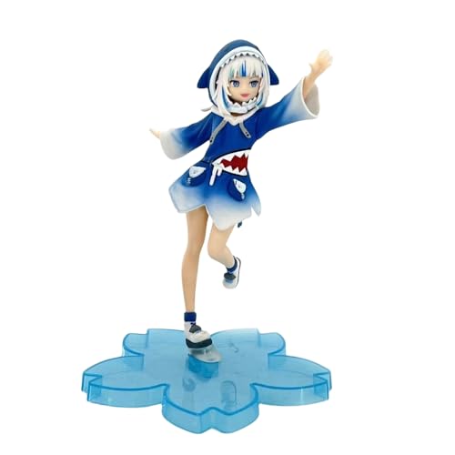 YINTMI Für Gawr Gura Figur Spielzeug Anime Charakter Puppe Anime Modelle Statue, PVC Action Figur Spielzeug Desktop Dekoration Sammlerstücke Ornamente, Geeignet Für 14 Jahre Und Älter von YINTMI