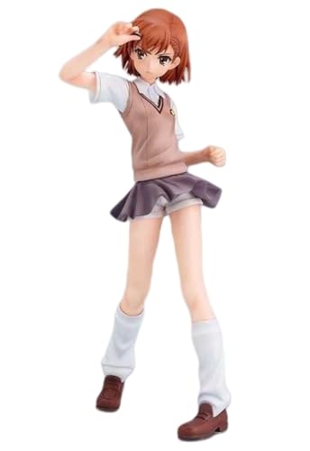 YINTMI Für Misaka Mikoto Figur Spielzeug Anime Charakter Puppe Anime Modelle Statue, PVC Action Figur Spielzeug Desktop Dekoration Sammlerstücke Ornamente, Geeignet Für 14 Jahre Und Älter von YINTMI