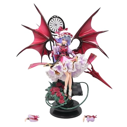 YINTMI Für Remilia Scarlet Figur Spielzeug Anime Charakter Puppe Anime Modelle Statue, PVC Action Figur Spielzeug Desktop Dekoration Sammlerstücke Ornamente, Geeignet Für 14 Jahre Und Älter von YINTMI