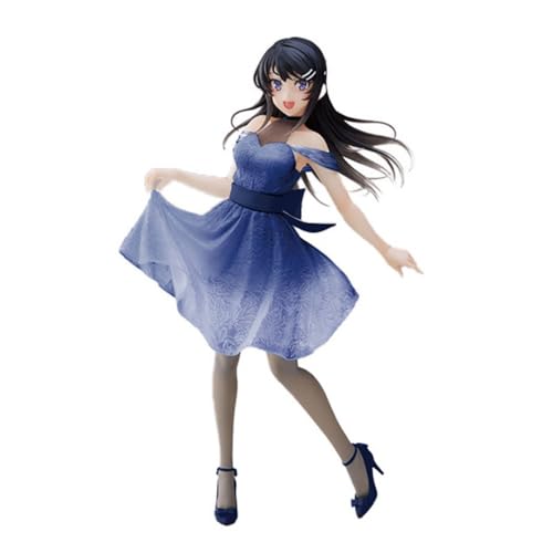 YINTMI für Crystal Gown Sakurajima Mai Figur Spielzeug Anime Charakter Puppe Anime Modelle Statue, PVC Action Figur Spielzeug Desktop Dekoration Colljavascript: ectibles Ornamente (Blue) von YINTMI