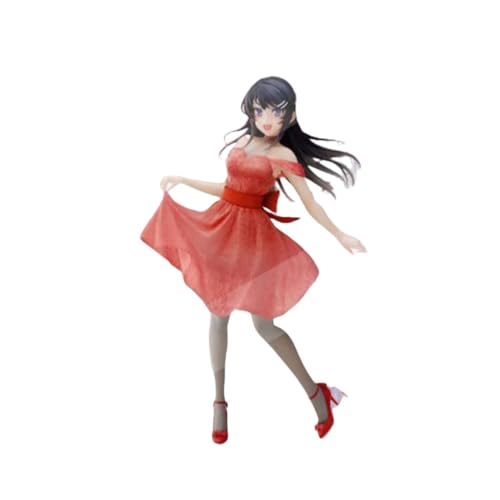 YINTMI für Crystal Gown Sakurajima Mai Figur Spielzeug Anime Charakter Puppe Anime Modelle Statue, PVC Action Figur Spielzeug Desktop Dekoration Colljavascript: ectibles Ornamente (Pink) von YINTMI