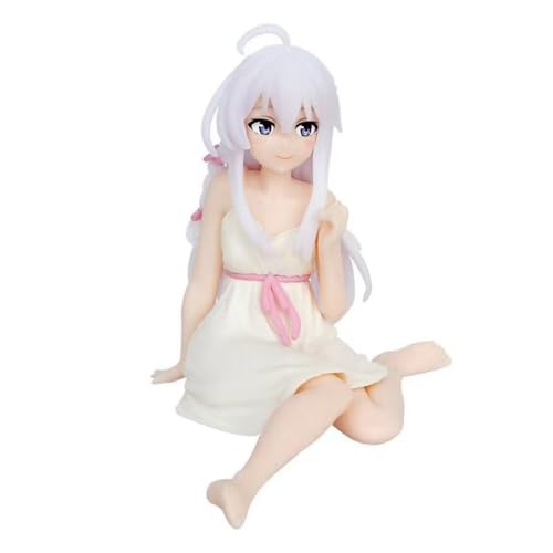 YINTMI für Elaina Figur Spielzeug Anime Charakter Puppe Anime Modelle Statue, PVC Action Figur Spielzeug Desktop Dekoration Sammlerstücke Ornamente, geeignet für 14 Jahre und älter (Pyjamas) von YINTMI