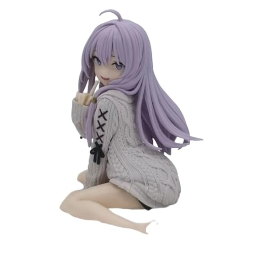 YINTMI für Elaina Figur Spielzeug Anime Charakter Puppe Anime Modelle Statue, PVC Action Figur Spielzeug Desktop Dekoration Sammlerstücke Ornamente, geeignet für 14 Jahre und älter (Sitzen) von YINTMI